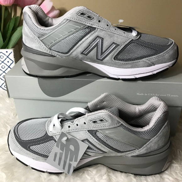 New Balance Shoes - New Balance 990v5 Made In USA Castlerock Grey W990GL5 Women's Athletic Sneakers